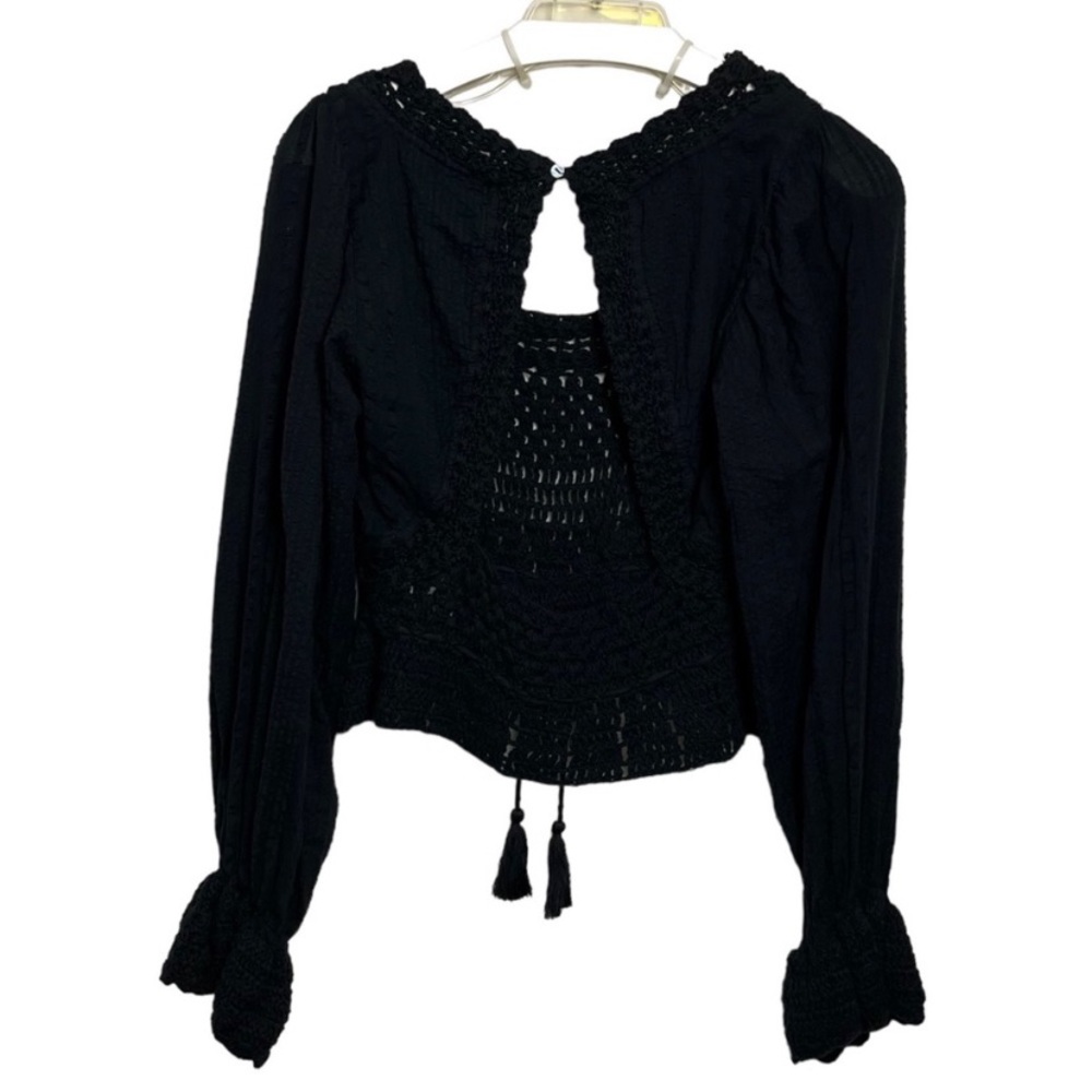 New FREE PEOPLE Megan Crochet Top size S - Picture 3 of 8